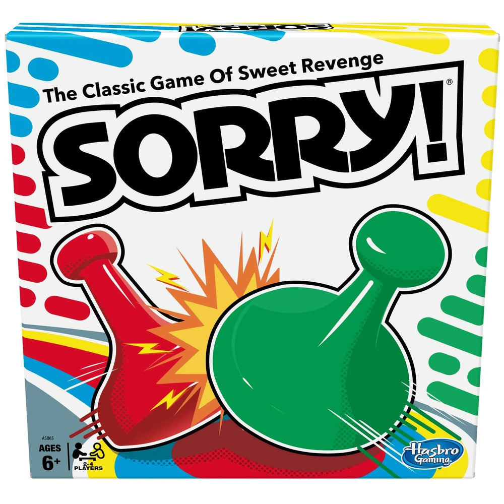 Sorry! Board Game for Kids, Classic Hasbro Board Game; Each Player Gets 4 Pawns, Holiday Gifts for Kids, Ages 6 and up - USA MEGA SHOP