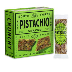 South 40 Snacks Crunchy Pistachio Nut Bars, 12 pack