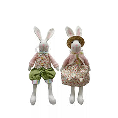 Spring Fabric Bunnies 2 pk. - USA MEGA SHOP