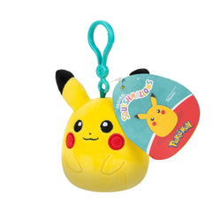 Squishmallows Clip-On Pokemon Pikachu Plush Toy - 3.5-inch Portable Soft Plush