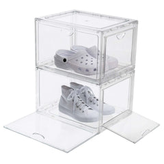 Stackable Shoebox & Organizer, 4-pack - USA MEGA SHOP