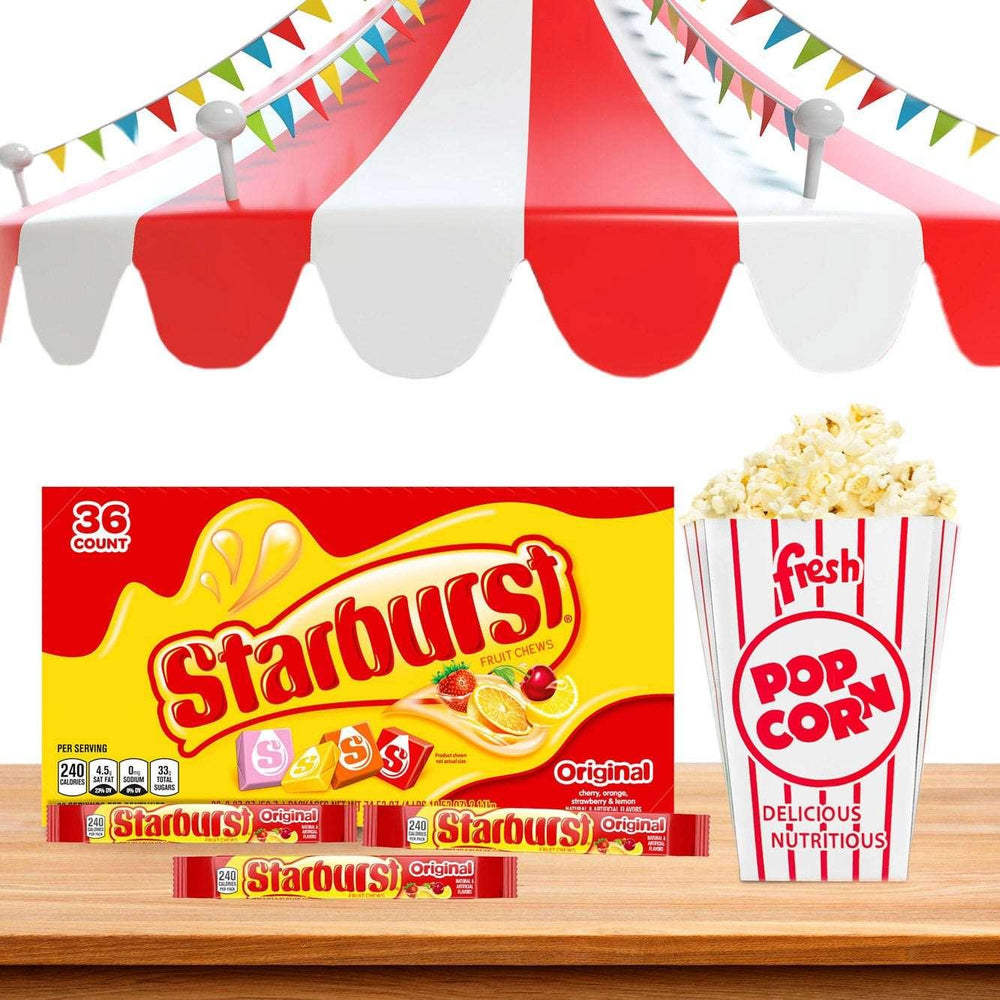 Starburst Chewy Candy, Original, Full Size, 2.07 oz, 36-count - USA MEGA SHOP