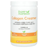 Super Nutrition, Collagen Creamer with Hydrolyzed 1 & 3, Calcium, Protein, and Iron, Vanilla, 8.46 oz (240 g) - USA MEGA SHOP