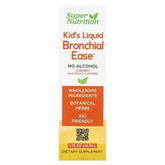 Super Nutrition, Kid's Liquid Bronchial Ease with Lovage Root, Fresh Yerba Santa Leaf, Licorice Root, and Mullein Leaf, No Alcohol, Cherry, 1 fl oz (30 ml) - USA MEGA SHOP