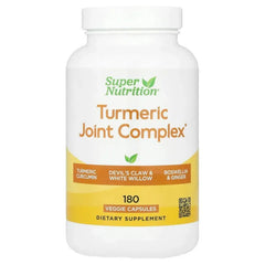 Super Nutrition, Turmeric Joint Complex with Devil's Claw Extract, Boswellia Extract, White Willow Extract, and Ginger Extract, 180 Veggie Capsules - USA MEGA SHOP