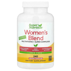 Super Nutrition, Women's Multivitamin with Super Balancing Botanicals, Greens, Spices and Vitamin A, Iron Free, 240 Veggie Capsules