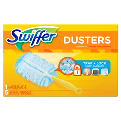 Swiffer Dusters Cleaning Kit, Feather Duster Alternative, Unscented, Includes 1 Handle + 5 Refills - USA MEGA SHOP