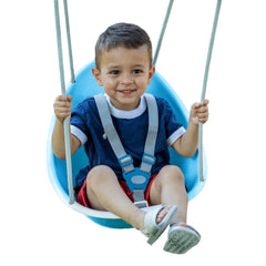 Swurfer Coconut Toddler Swing – Comfy Baby Swing Outdoor, Safe Quick Click Locking System, Easy Installation, Ages 6 - 36 Months