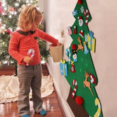 TETOU 3Ft DIY Felt Christmas Tree for Kids, Felt Xmas Tree Set with 26pcs Ornaments, Christmas Decorations Indoor Wall Hanging Kids Gift - USA MEGA SHOP