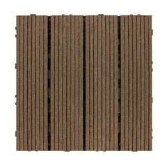 Berkley Jensen 1' x 1' Chestnut - WPC Deck Tiles, 8 pk.