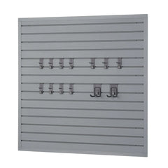 TRINITY 16 Sq Ft Modular Slatwall 13-piece Accessory Set - USA MEGA SHOP
