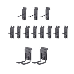 TRINITY 16 Sq Ft Modular Slatwall 13-piece Accessory Set