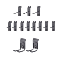 TRINITY 16 Sq Ft Modular Slatwall 13-piece Accessory Set - USA MEGA SHOP