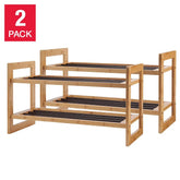 TRINITY Bamboo Shoe Rack, 2-pack - USA MEGA SHOP