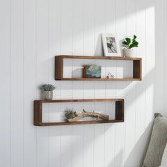 TRINITY Stackable Floating Box Shelf, 2-pack - USA MEGA SHOP
