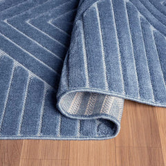 Tahari Jasper Denim Blue Modern Indoor 8x10 Area Rug