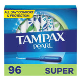 Tampax Pearl Super Tampons, Unscented, 96 ct. - USA MEGA SHOP