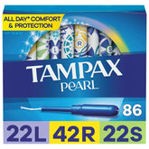 Tampax Pearl Tampons Trio Pack, Unscented, 86 ct. - USA MEGA SHOP