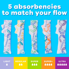 Tampax Pearl Tampons with LeakGuard Braid, Super Absorbency, 100 Count