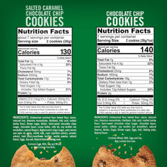 Tate's Bake Shop Cookies Variety Pack – Salted Caramel Chocolate Chip & Chocolate Chip (4 Bags)