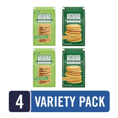 Tate's Bake Shop Key Lime Pie & Lemon Cookies Variety Pack, 4 Bags – Crisp, Buttery & Zesty Flavor