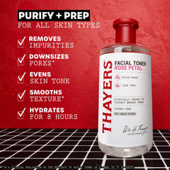 Thayers Witch Hazel Rose Petal Facial Toner, 8.5 fl oz (3 PACK )
