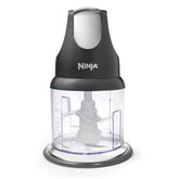 Ninja Express Chop 2-Cup Food Chopper, One-Touch Pulsing, Splash Guard & Storage Lid, NJ100, Gray