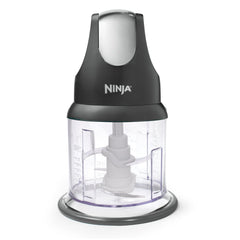 Ninja Express Chop 2-Cup Food Chopper, One-Touch Pulsing, Splash Guard & Storage Lid, NJ100, Gray