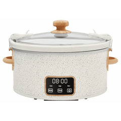 The Pioneer Woman 6 QT Slow Cooker, Locking Lid, Digital, Linen Specile, Model PW8400778514-5 - USA MEGA SHOP