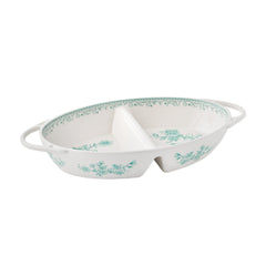 The Pioneer Woman Agatha Stoneware Divided Server, Green