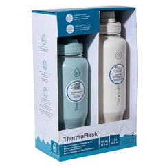 ThermoFlask 32 oz and 40 oz Cup Holder Friendly Bottle Combo, 2-pack