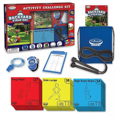 Thin Air Brands Backyard Field Day Obstacle Course Game With 27 Double-sided Foam Challenge Tiles