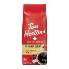 Tim Hortons 100% Arabica Original Blend Medium Roast Ground Coffee, 24 Oz, Bag