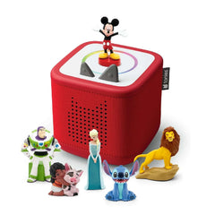Tonies Disney Toniebox 2 Bundle with 6 Tonies Sunset Red - USA MEGA SHOP