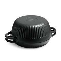 Tramontina 4 QT Enameled Cast Iron Dutch Oven for Bread Baking – Multipurpose Bread Oven, Black