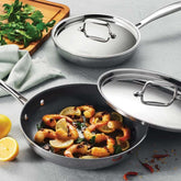 Tramontina4-pieceStainlessSteelFryPanSetwithCeramicNonstickInteriorandLids-_1 - USA Mega Shop