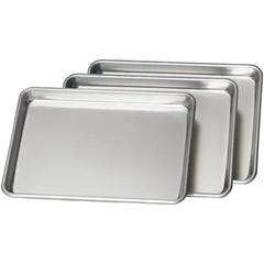 Tramontina Aluminum Baking Sheet Pan, Quarter Size, 9.5"L x 13"W, 3 ct - USA MEGA SHOP