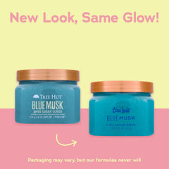 (3 PACK ) Tree Hut Blue Musk Shea Butter Sugar Body Scrub, 18 oz