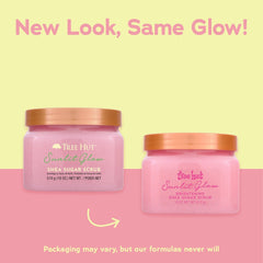 Tree Hut Sunlit Glow Shea Butter Sugar Body Scrub, 18 oz (3 PACK )