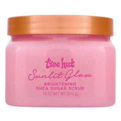 Tree Hut Sunlit Glow Shea Butter Sugar Body Scrub, 18 oz (3 PACK )