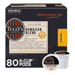 Tully's Coffee Hawaiian Blend K-Cups Pods, 80-count - USA MEGA SHOP