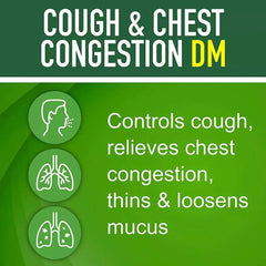Tussin DM Cough + Congestion Relief, Raspberry Menthol, 12+ Years