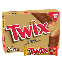 Twix Share Size Chocolate Caramel Cookie Candy Bar, 3.02 oz, 24-count