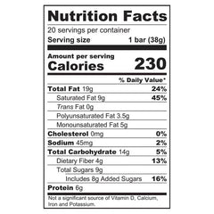 Universal Bakery Organic Paleo Bars, 20-Count