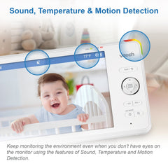 VTech RM5866HD Smart WiFi Pan & Tilt Baby Monitor with 1080p HD Video, Smartphone Access & Night Light