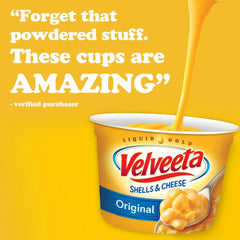 Velveeta Shells and Cheese Original Microwavable Sauce Cups, 2.39 oz., 12 ct. - USA MEGA SHOP