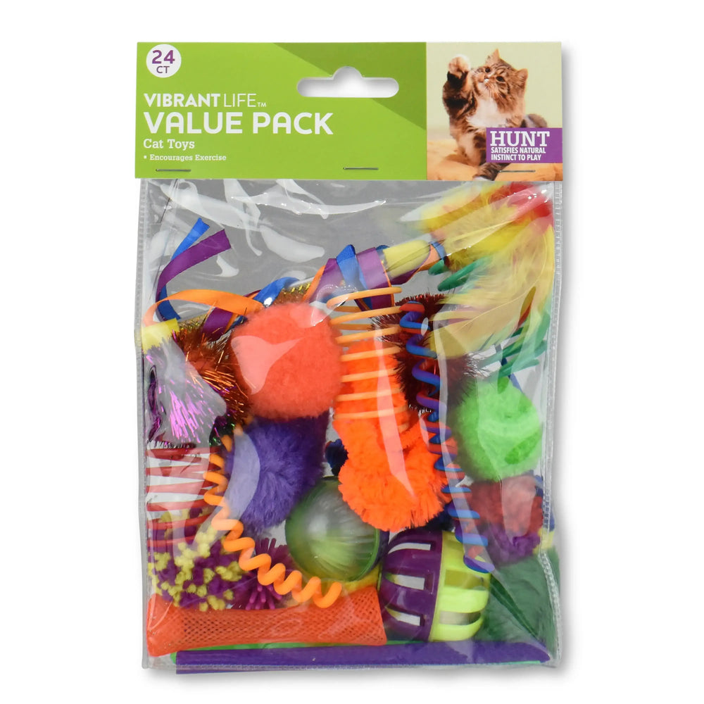 Vibrant Life 24 Piece Value Pack Cat Toys - USA MEGA SHOP