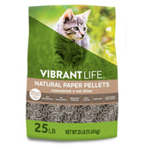 VibrantLifeNaturalPaperPelletsCatLitter-Unscented-25lbBag-_1 - USA Mega Shop