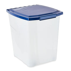 Vibrant Life Wheeled 1-Piece Dog Food Storage Pail with Pet Food Storage Container, Clear, (1 Pack)