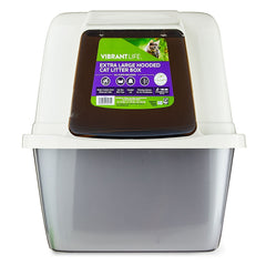 Vibrant Life Giant Hooded Enclosed Cat Litter Box